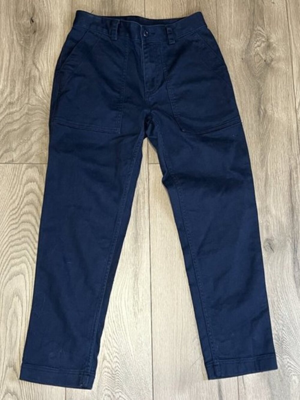 Duluth Trading Reserve Stovepipe Cargo Pants Sz 2 x 27" Inseam Cotton Stretch